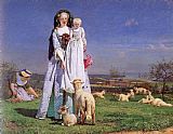 Ford Madox Brown The Pretty Baa-Lambs painting